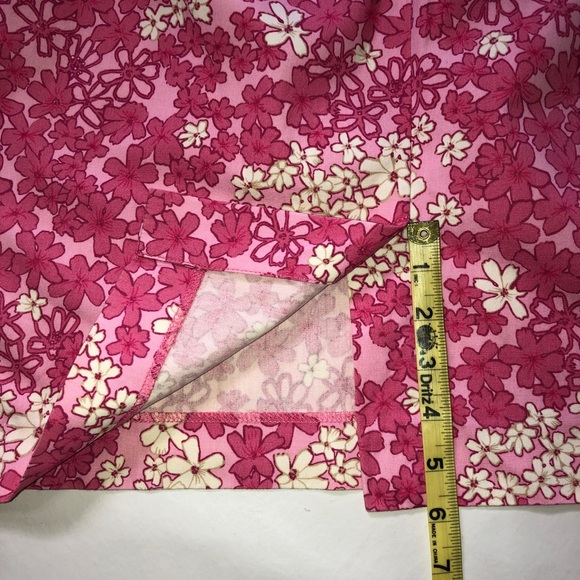 LOFT NWOT Pencil Skirt Floral Pockets Pink White (14) - Picture 10 of 16